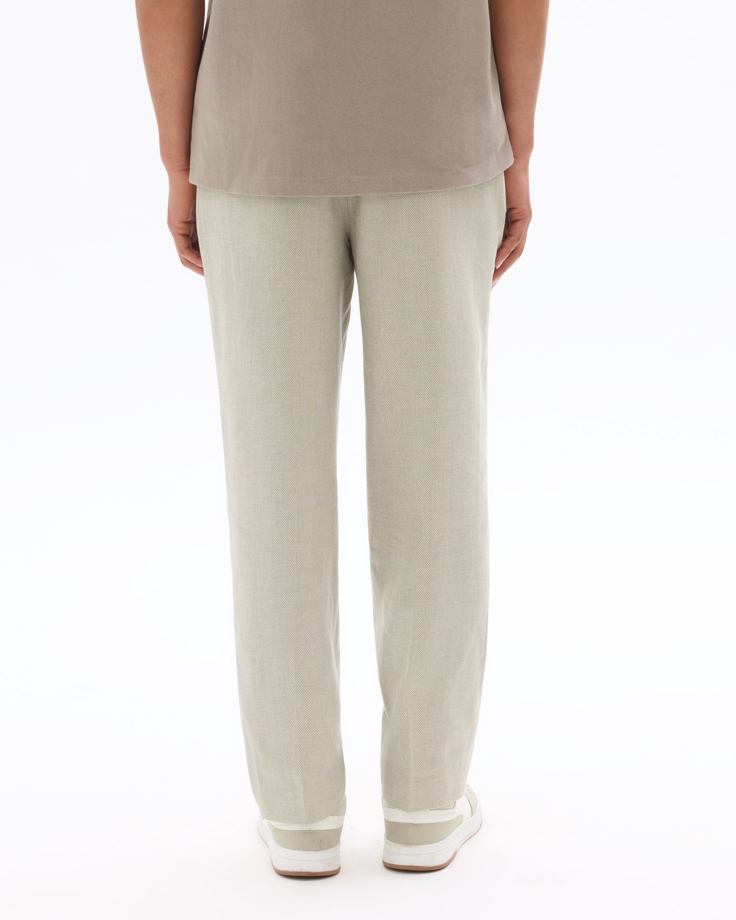 Loose Fit Poly-Cotton Casual Trouser - Grey