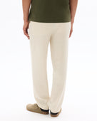 Loose Fit Poly-Cotton Casual Trouser - Off White
