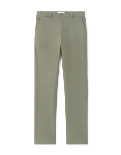 Straight Fit Polyester Casual Trousers - Green