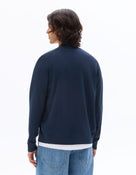 Regular Fit Poly Viscose Knitted V Neck Sweaters - Navy Blue