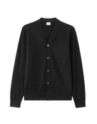 Regular Fit Poly Viscose Knitted V Neck Sweaters - Black
