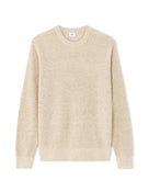 Regular Fit Poly-Cotton Textured Crew Neck Sweaters