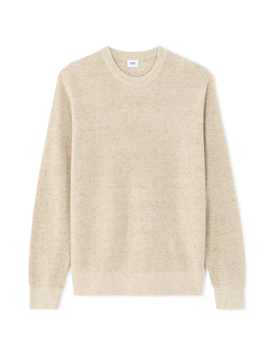 Regular Fit Poly-Cotton Textured Crew Neck Sweaters
