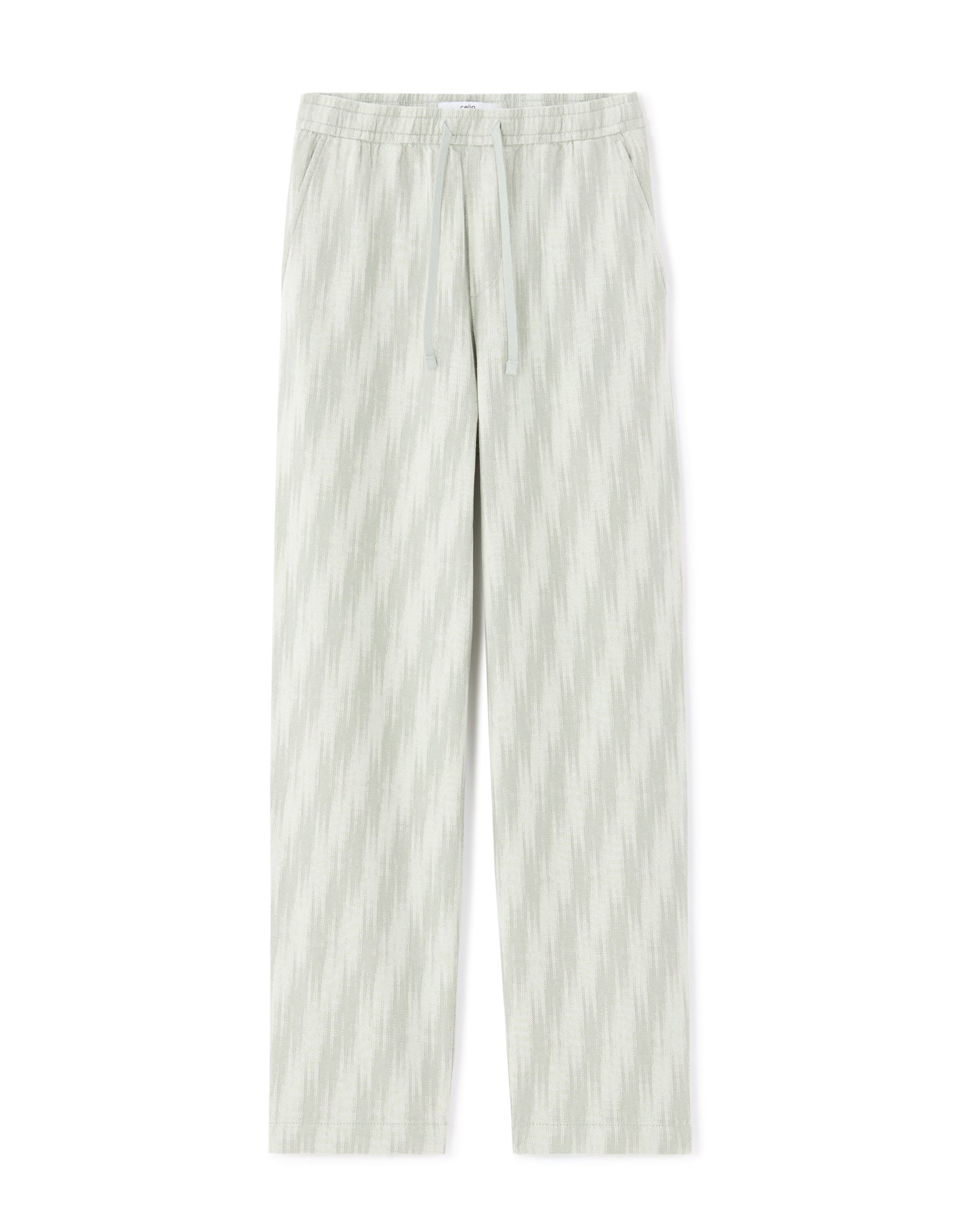 Straight Fit 100% 100% Cotton Printed Casual Trouser - Khaki