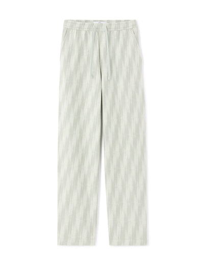 Straight Fit 100% 100% Cotton Printed Casual Trouser - Khaki