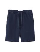 Celio Solid  Cotton Navy Bermuda