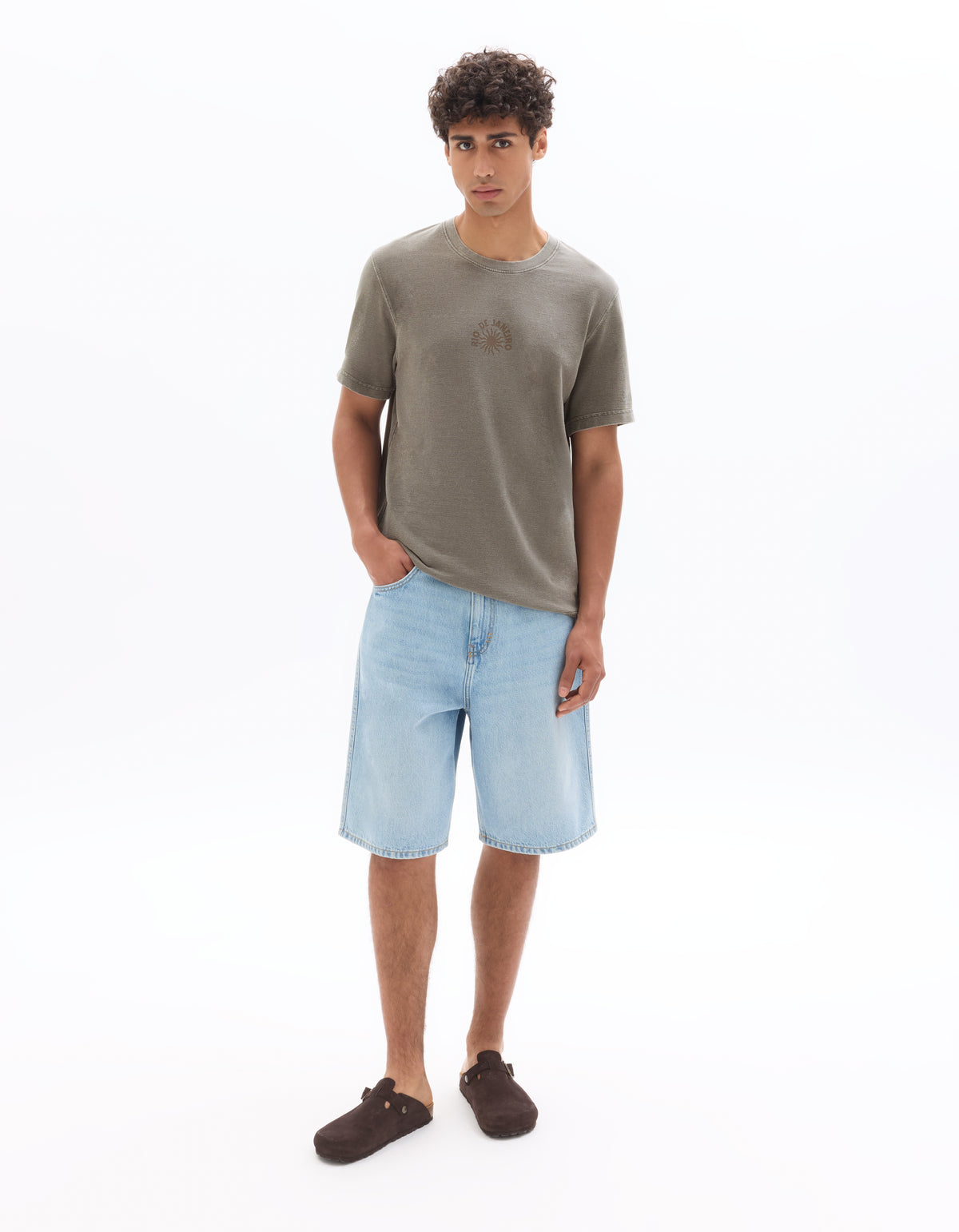 Boxy Fit Poly-Cotton Printed Crew Neck T-Shirts