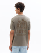 Boxy Fit Poly-Cotton Printed Crew Neck T-Shirts