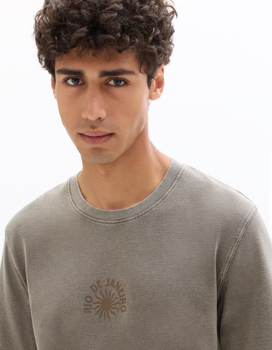 Boxy Fit Poly-Cotton Printed Crew Neck T-Shirts