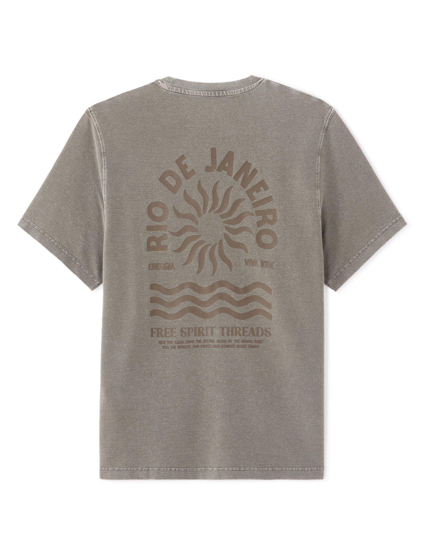 Boxy Fit Poly-Cotton Printed Crew Neck T-Shirts