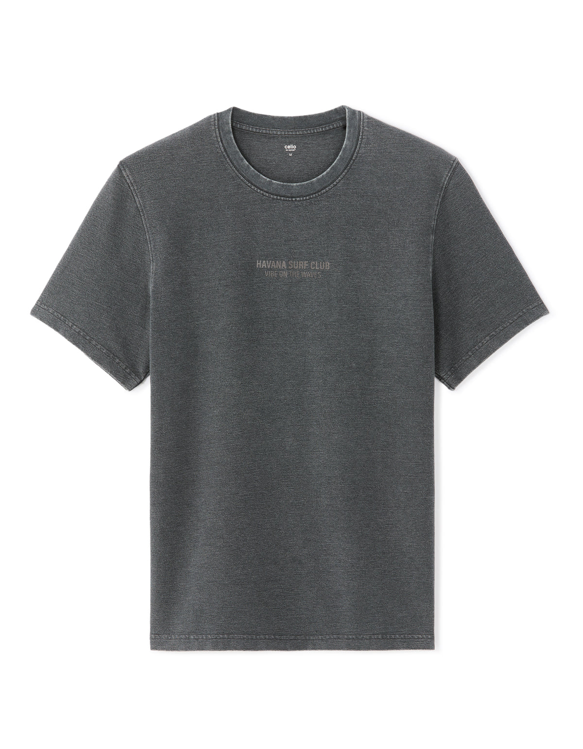 Boxy Fit Poly-Cotton Printed Crew Neck T-Shirts