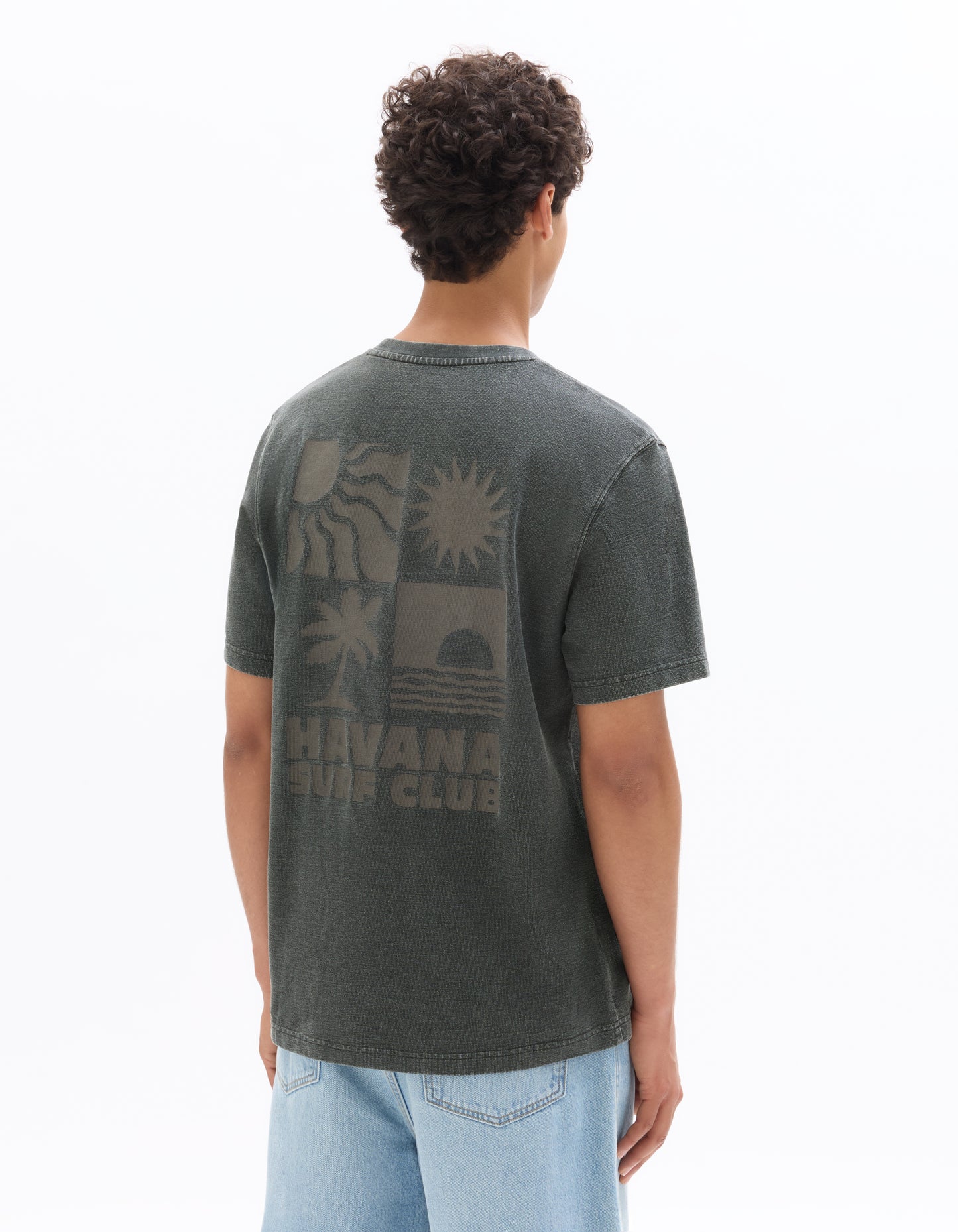 Boxy Fit Poly-Cotton Printed Crew Neck T-Shirts