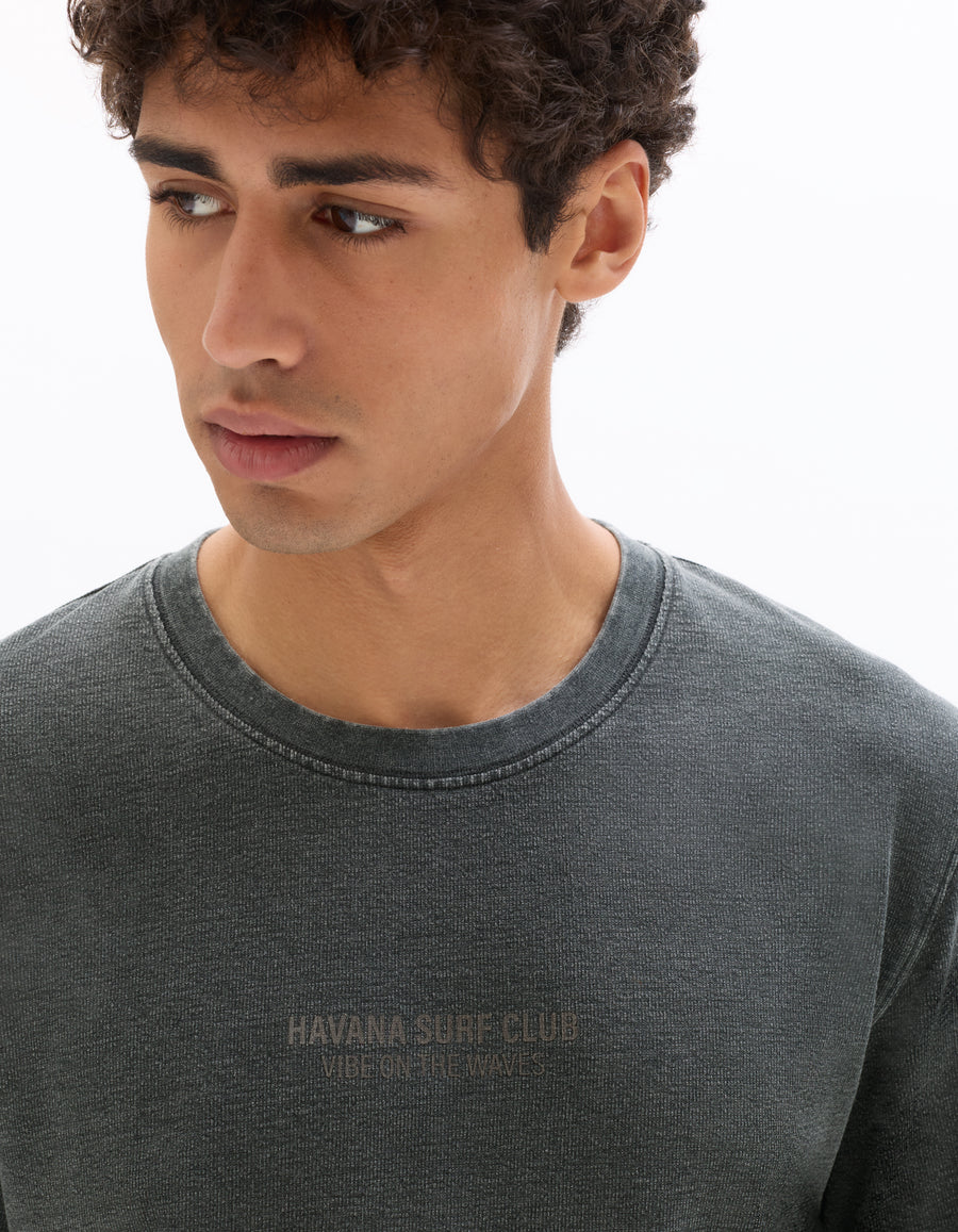 Boxy Fit Poly-Cotton Printed Crew Neck T-Shirts
