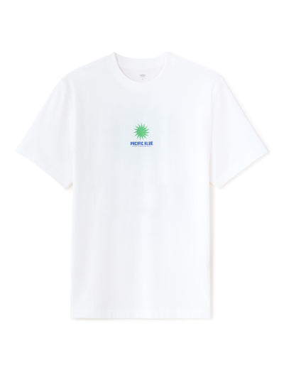 Celio Printed  Cotton White T-Shirt