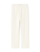 Celio Solid  Cotton White Casual Trouser