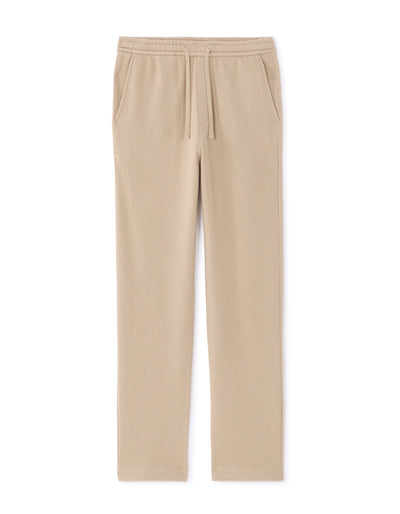 Relaxed Fit 100% Cotton Casual Trousers - Taupe