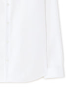 Slim Fit 100% Cotton Solid Spread Collar Shirts - White