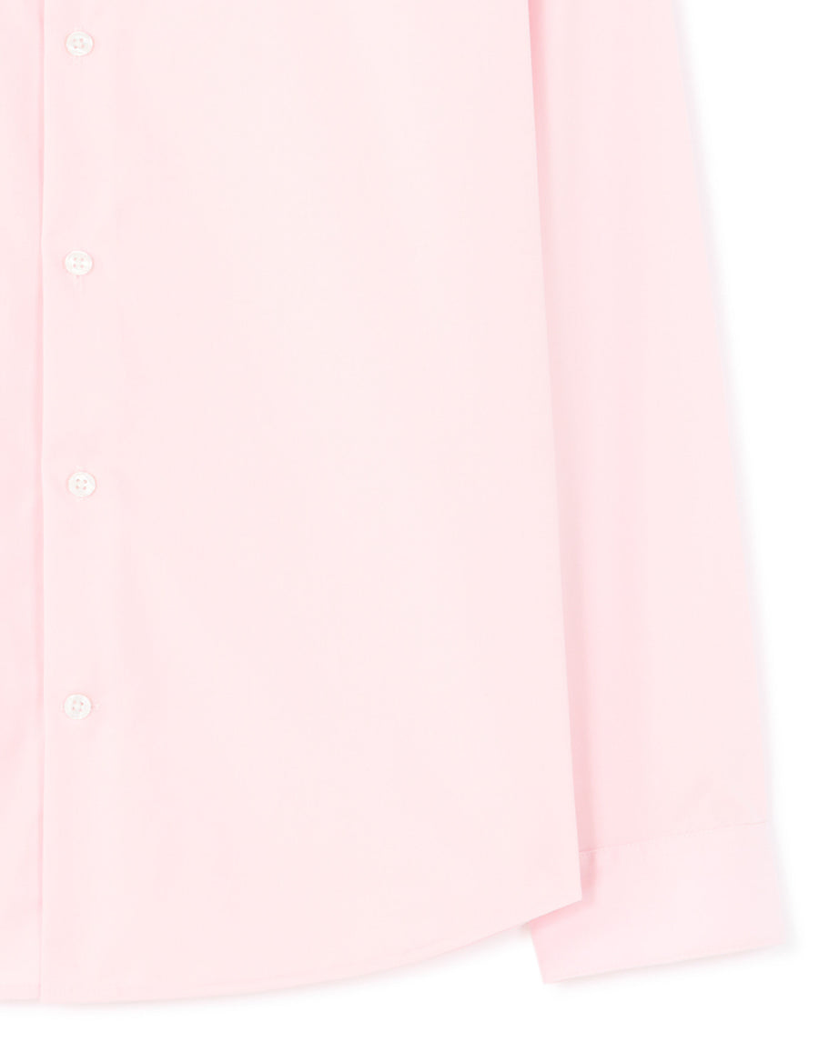 Slim Fit 100% Cotton Solid Spread Collar Shirts - Pink