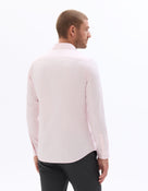 Slim Fit 100% Cotton Solid Spread Collar Shirts - Pink