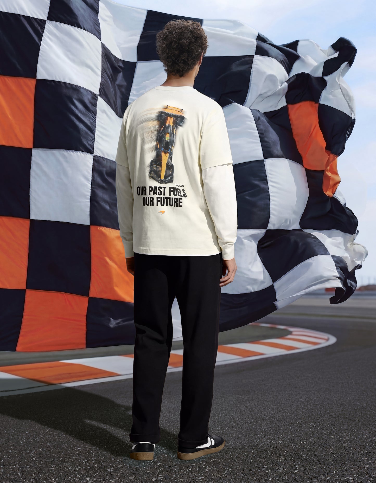 McLaren Racing Slim Fit 100% Cotton Crew Neck T-Shirt
