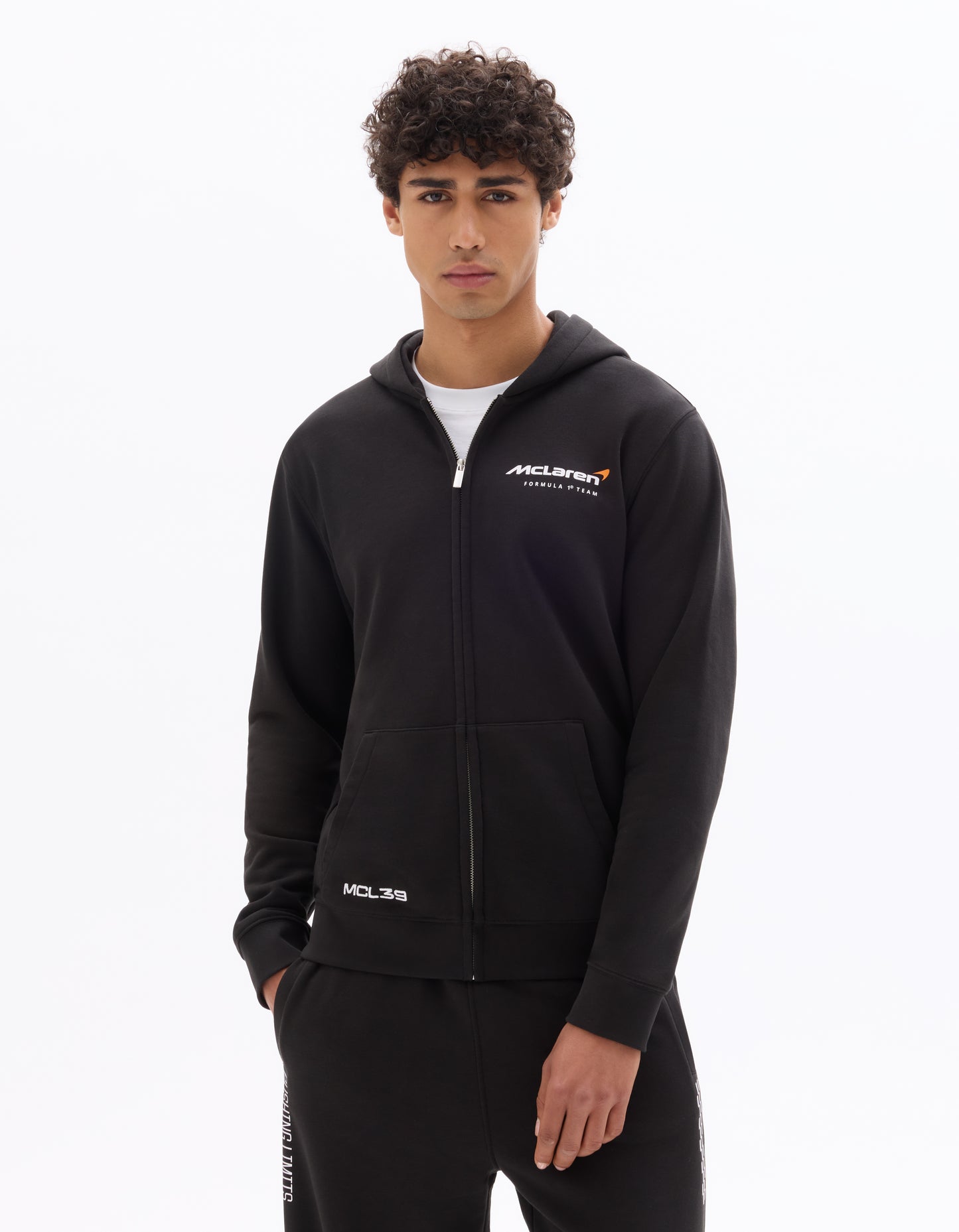 McLaren Racing -Regular Fit -Black Zip-Up Sweatshirt