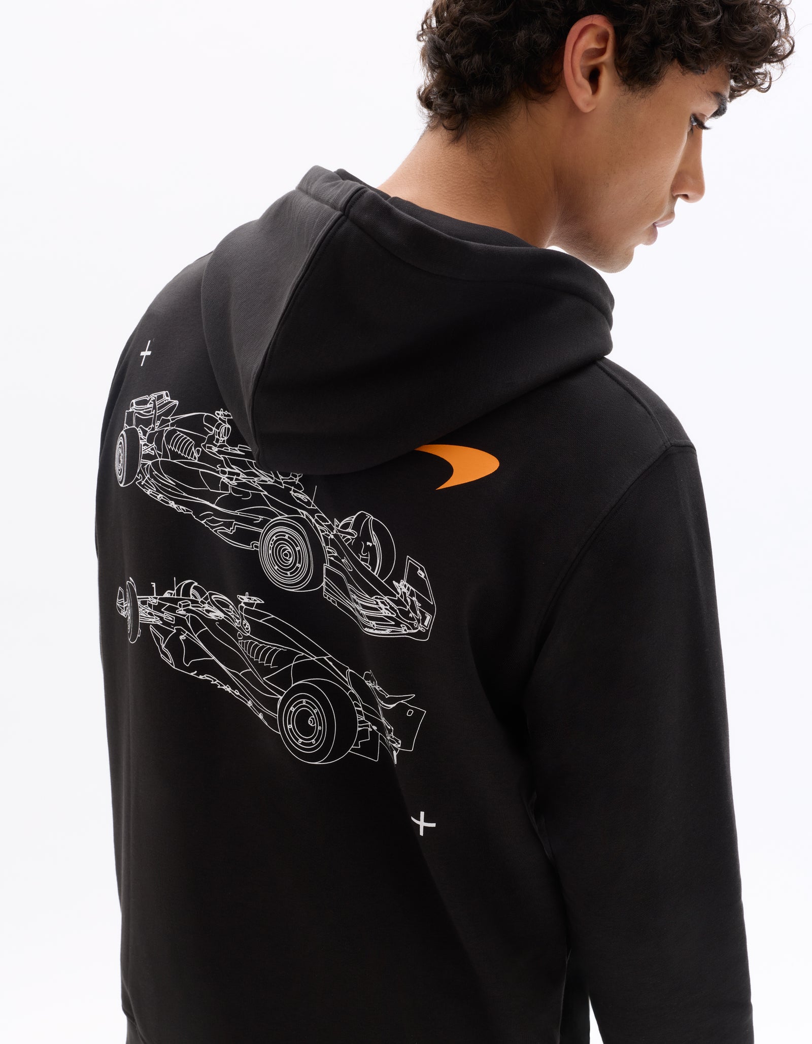 McLaren Racing -Regular Fit -Black Zip-Up Sweatshirt