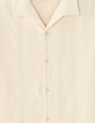 Relaxed Fit 100% Cotton Solid Cuban Collar Shirts
