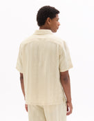 Relaxed Fit 100% Cotton Solid Cuban Collar Shirts