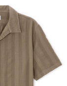 Relaxed Fit 100% Cotton Solid Cuban Collar Shirts