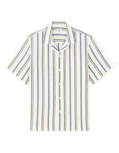 Celio Solid  Cotton-Poly-Blend Blue Shirt
