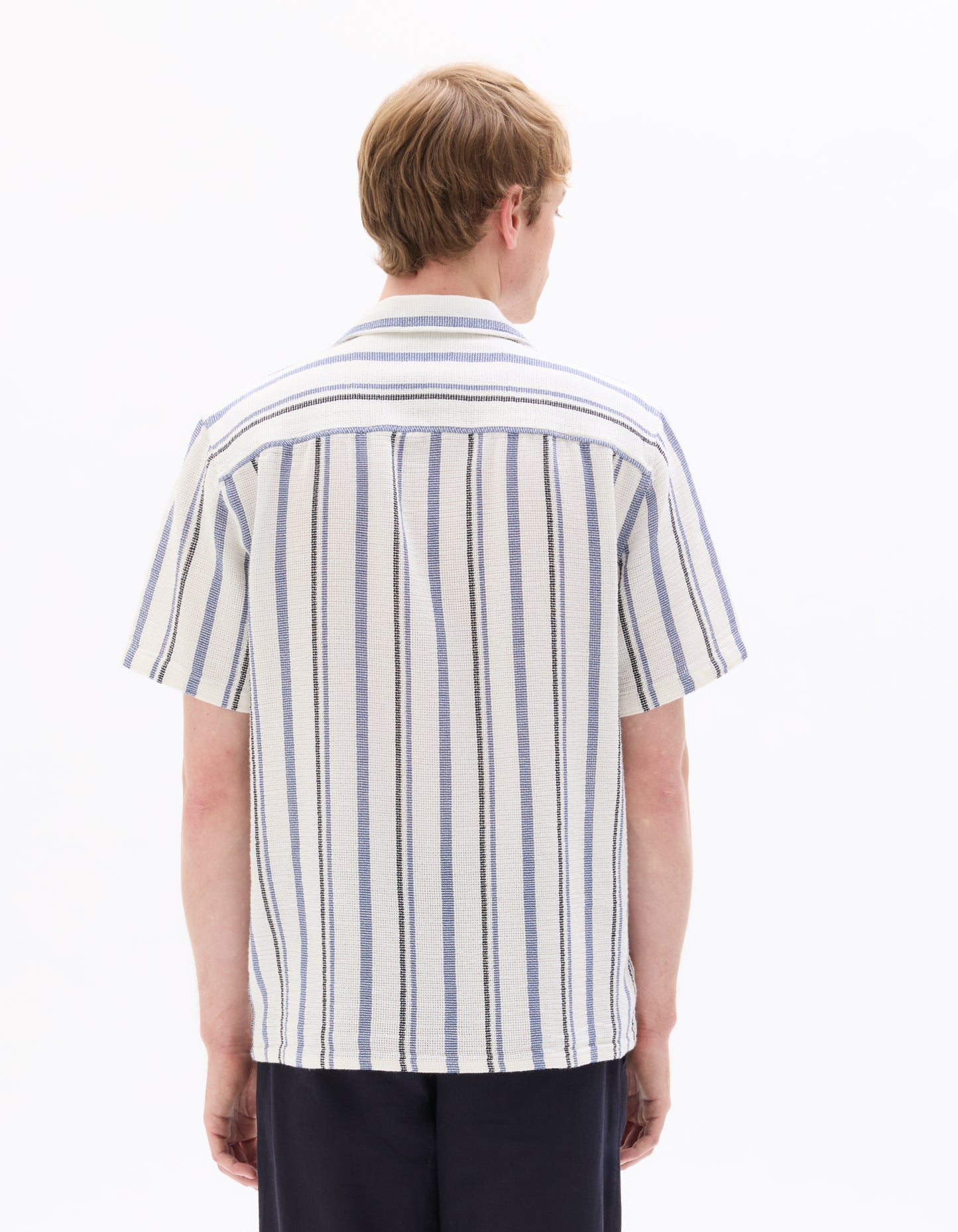Celio Solid  Cotton-Poly-Blend Blue Shirt
