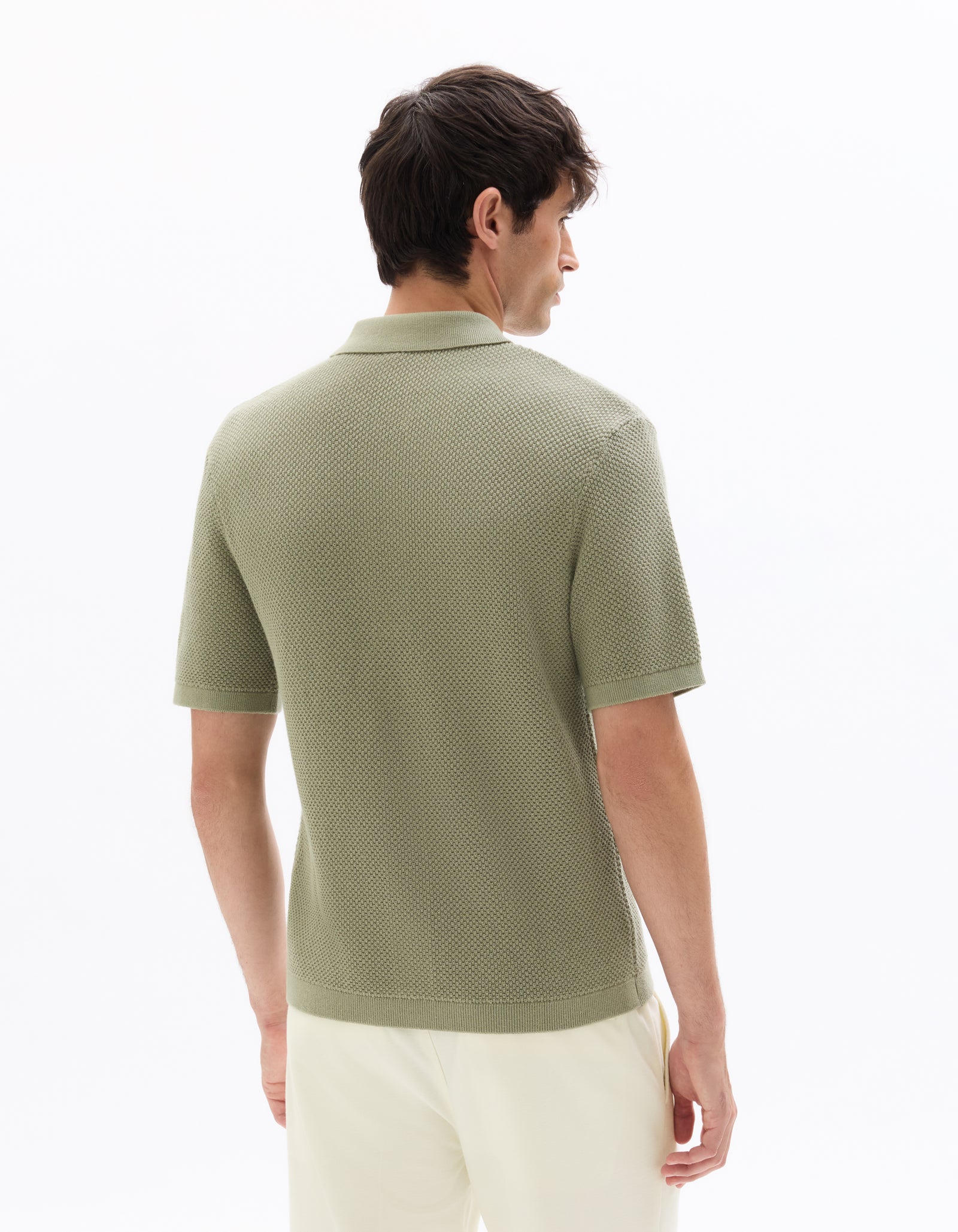 Celio Solid  Cotton Khaki Shirt