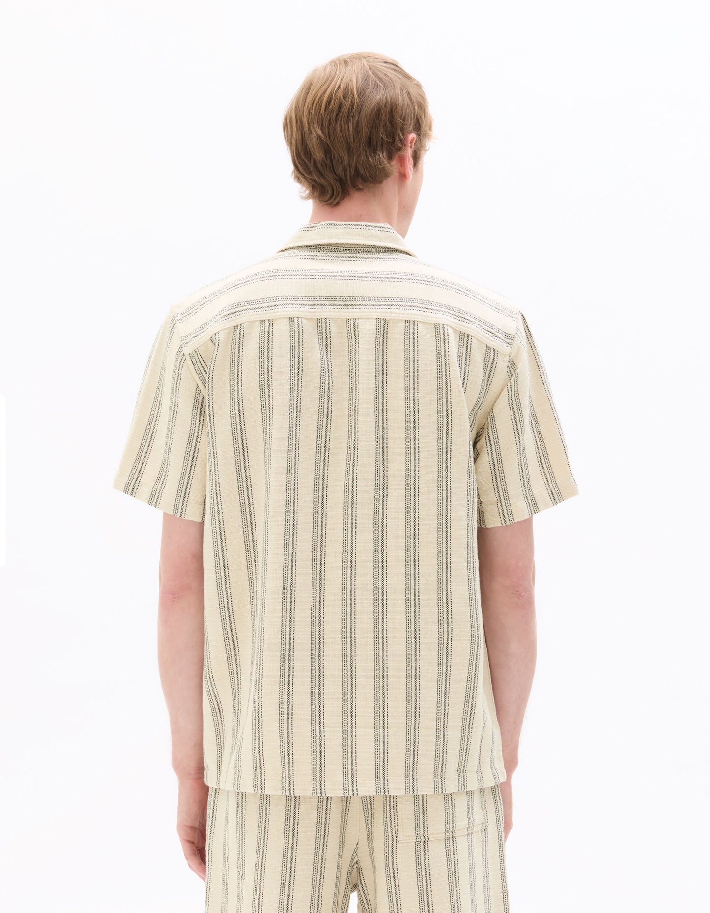 Regular Fit 100% Cotton Regular Collar Shirts - Off White