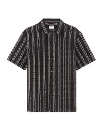 Regular Fit 100% Cotton Regular Collar Shirts - Black