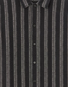 Regular Fit 100% Cotton Regular Collar Shirts - Black