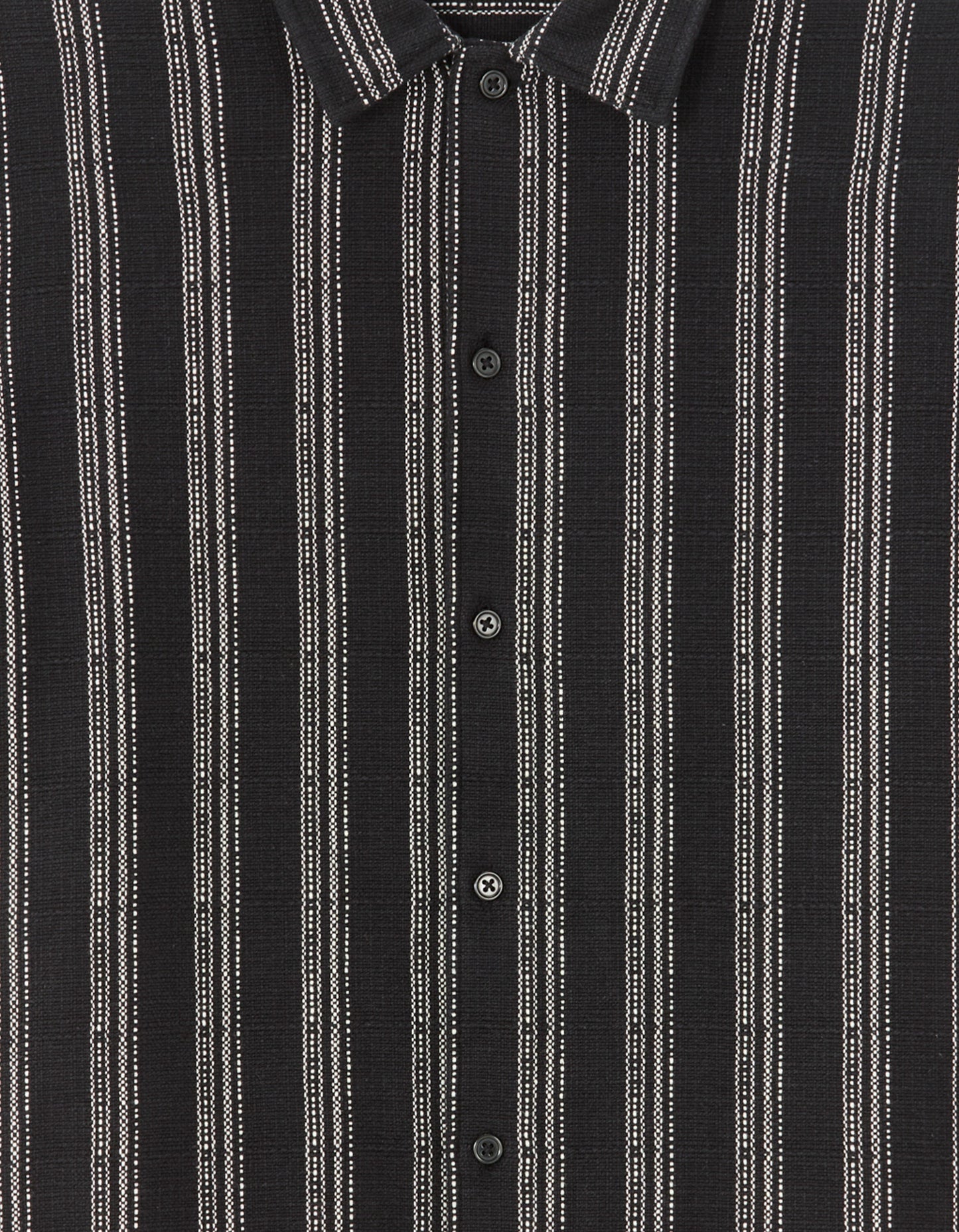 Regular Fit 100% Cotton Regular Collar Shirts - Black