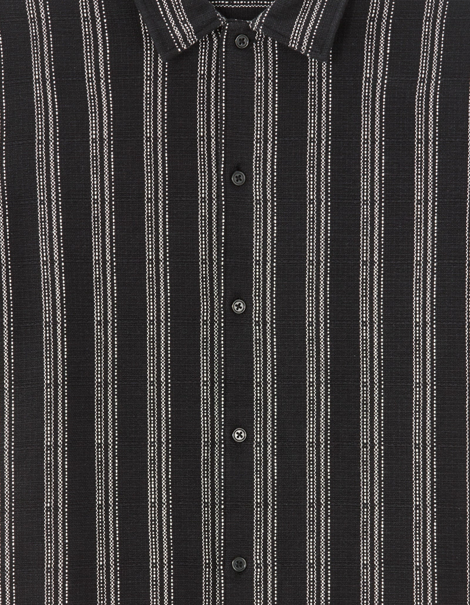 Regular Fit 100% Cotton Regular Collar Shirts - Black