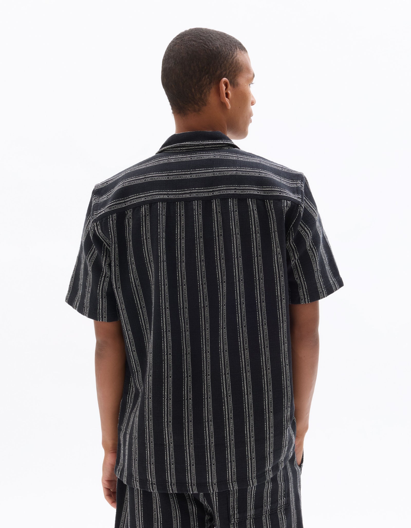 Regular Fit 100% Cotton Regular Collar Shirts - Black