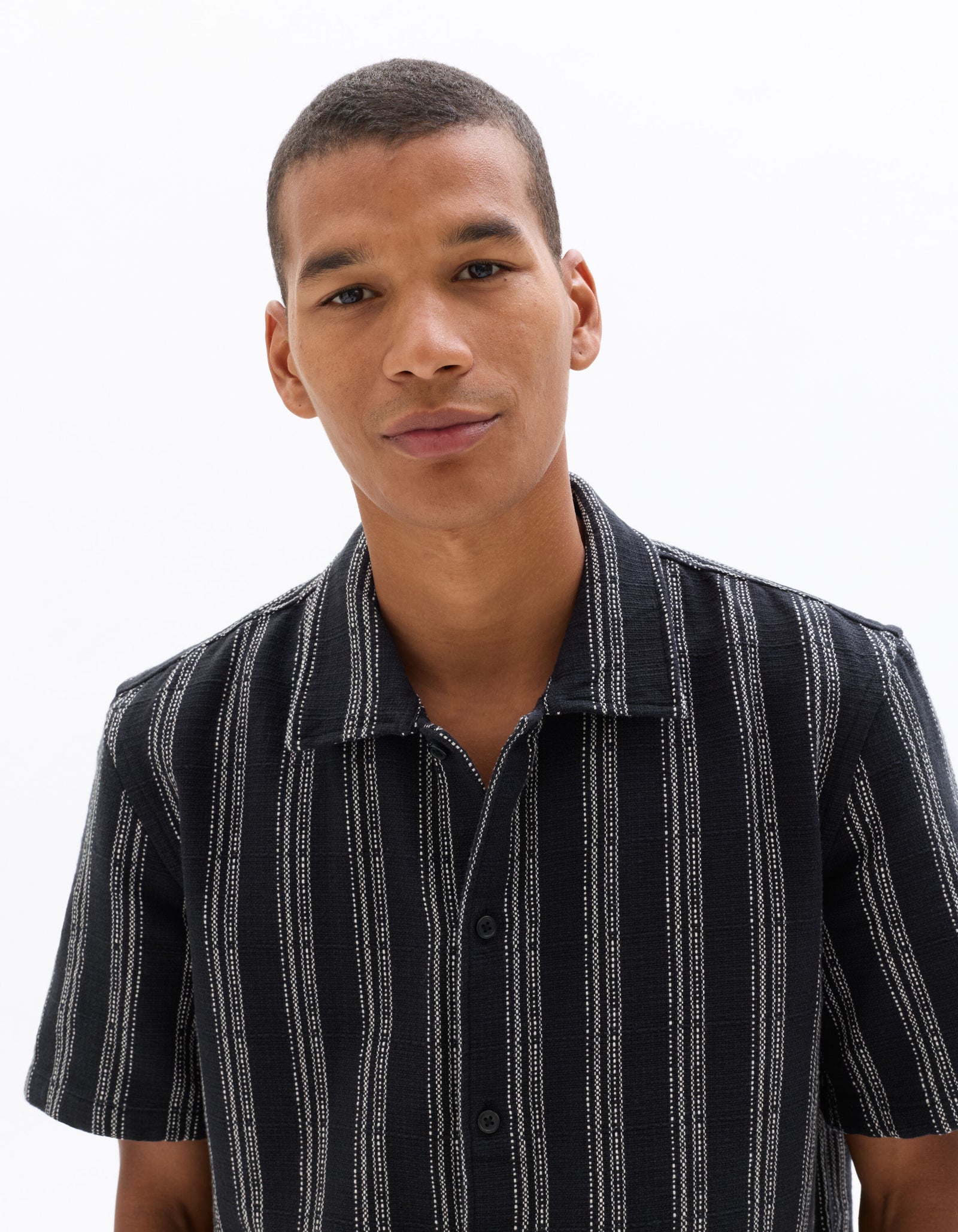 Regular Fit 100% Cotton Regular Collar Shirts - Black