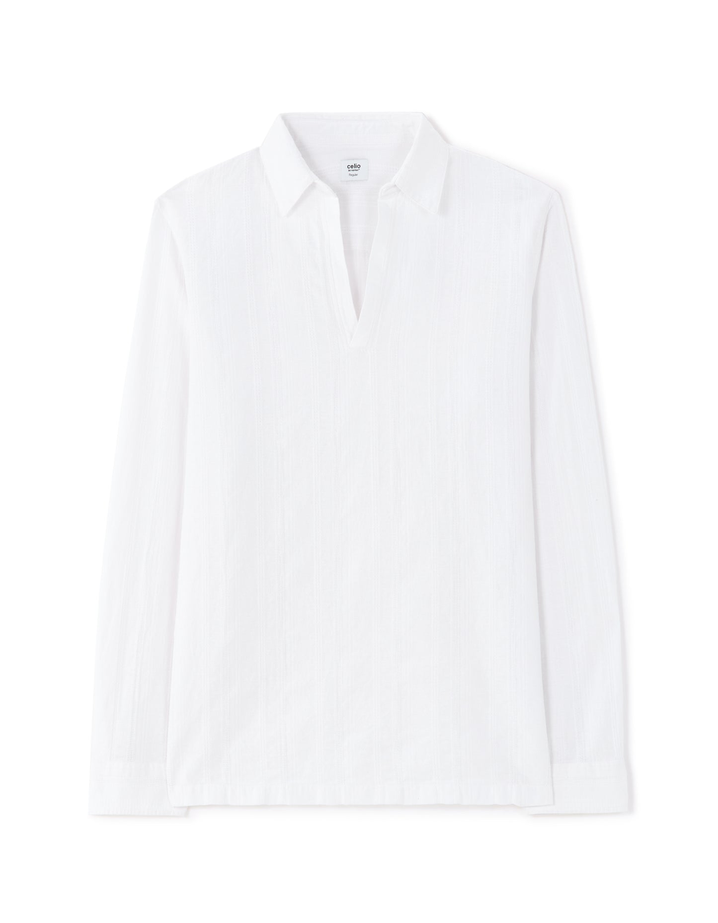 Regular Fit Cotton Solid French Collar Shirts