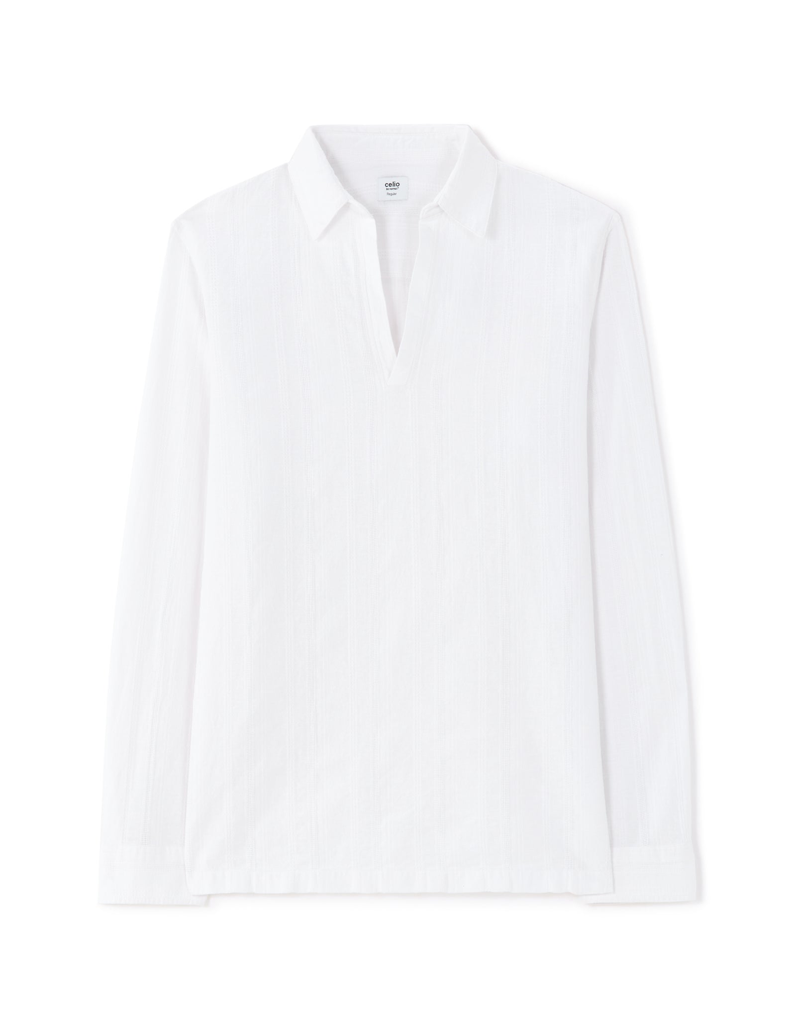 Regular Fit Cotton Solid French Collar Shirts