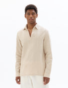 Regular Fit Cotton Solid French Collar Shirts