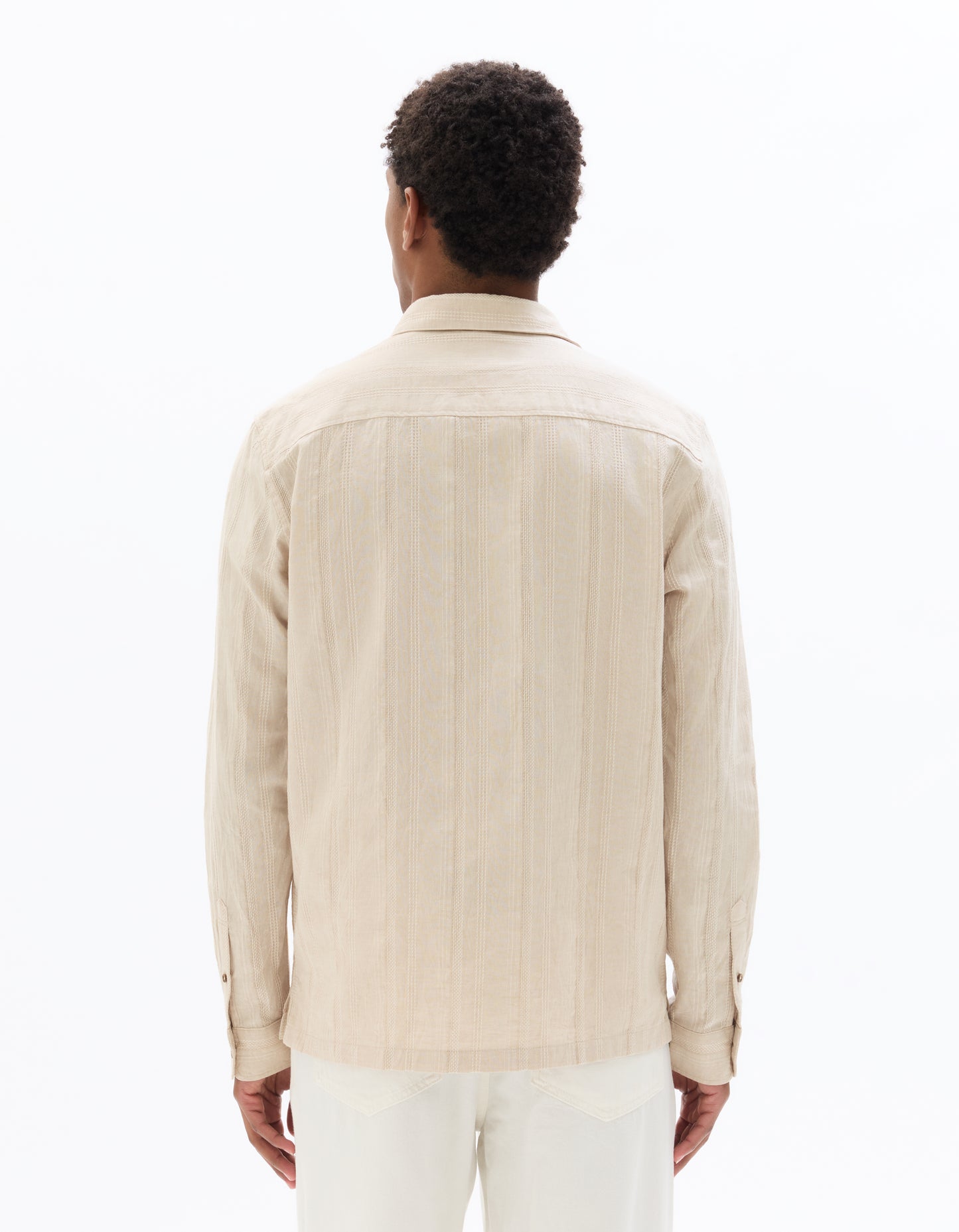 Regular Fit Cotton Solid French Collar Shirts
