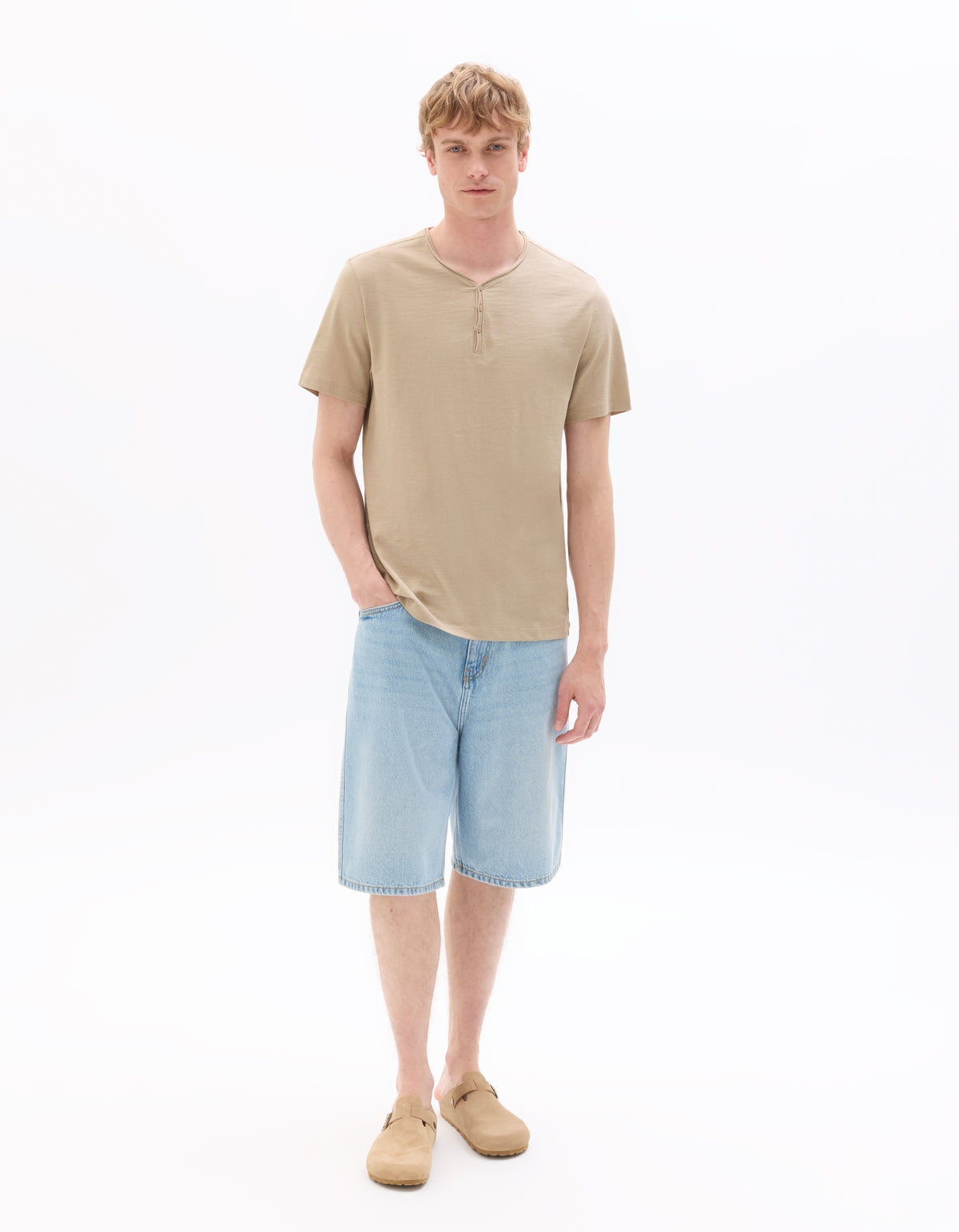 Regular Fit 100% Cotton Solid V Neck T-Shirts