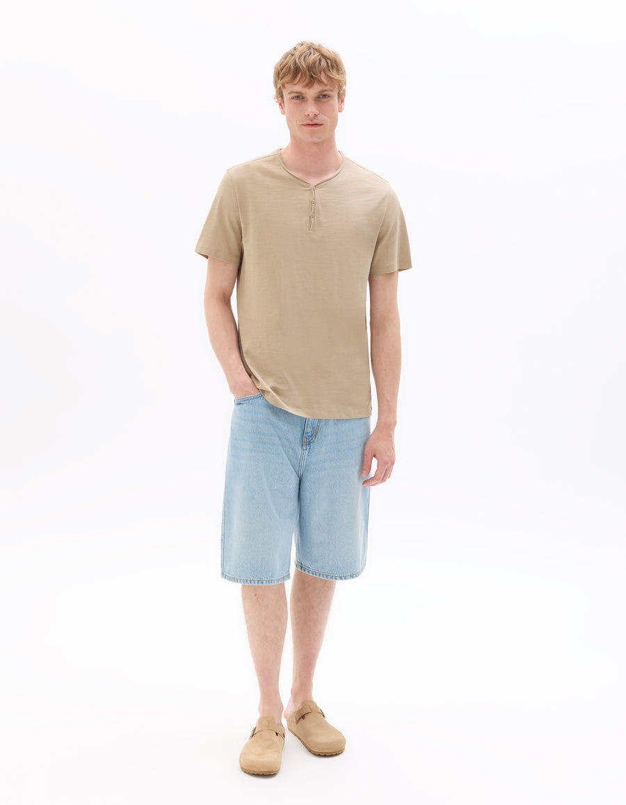 Regular Fit 100% Cotton Solid V Neck T-Shirts