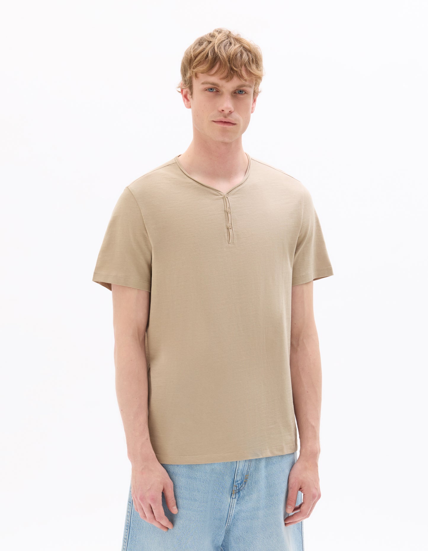 Regular Fit 100% Cotton Solid V Neck T-Shirts