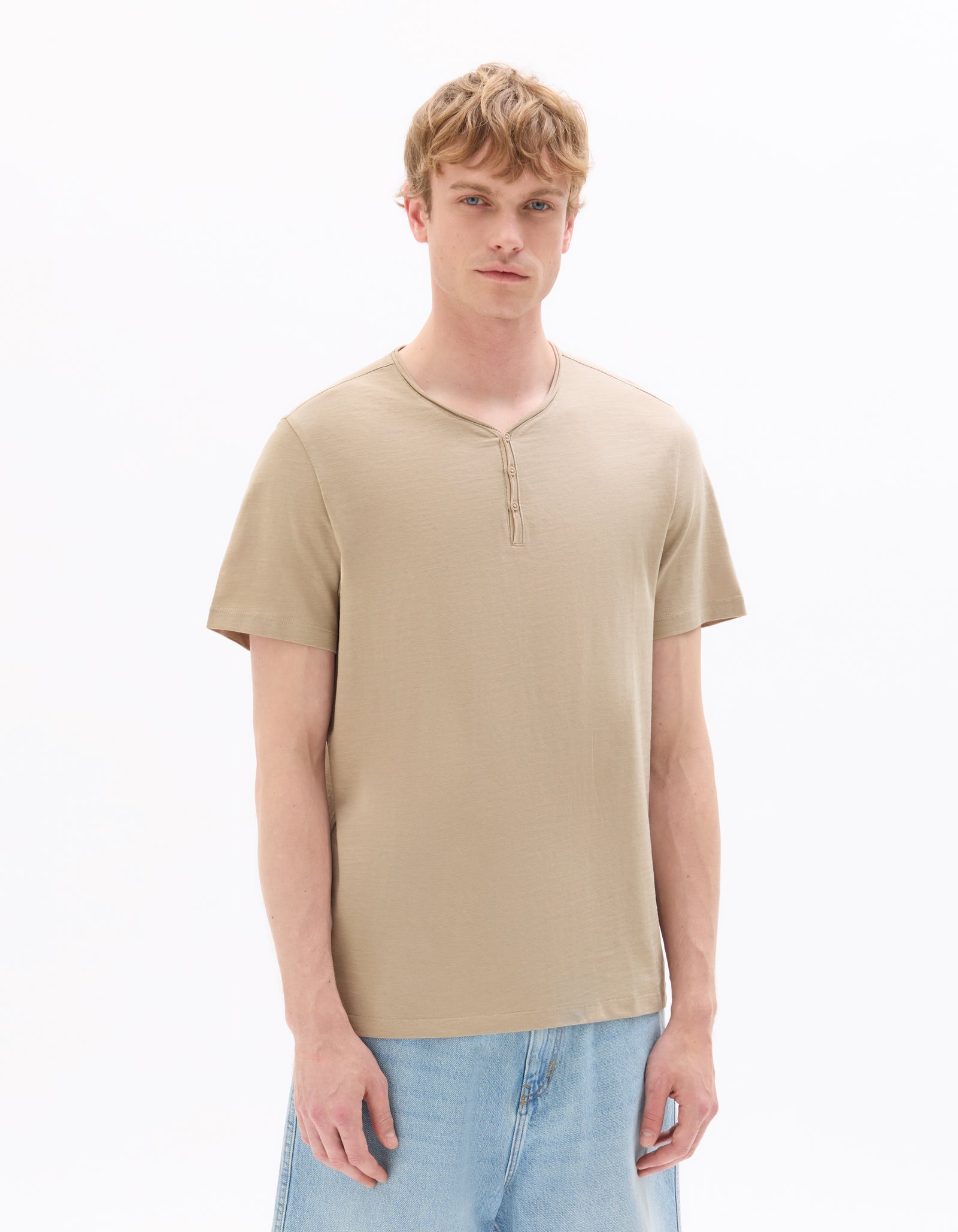 Regular Fit 100% Cotton Solid V Neck T-Shirts