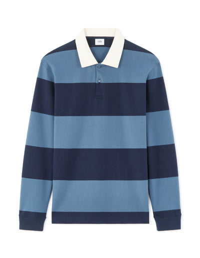 Regular Fit 100% Cotton Stripes Polo Collar T-Shirts