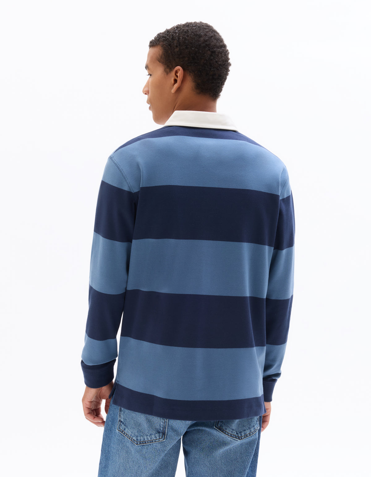 Regular Fit 100% Cotton Stripes Polo Collar T-Shirts