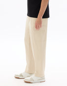 Straight Fit 100% Cotton Solid Casual Trouser - Beige